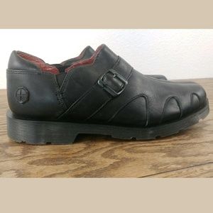 Doc Dr. Martens Black Leather Buckle Strap Shootie